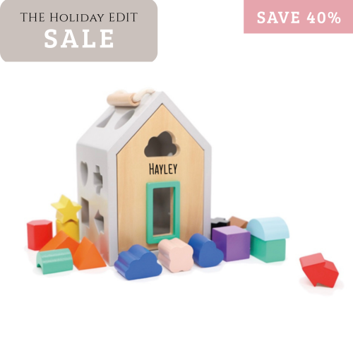 House Wooden Shape Sorter  (Discount applied at checkout)